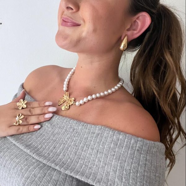 Ketting Pearl Bow