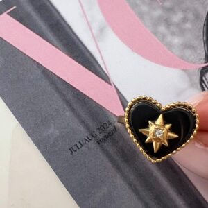 Ring Black Heart