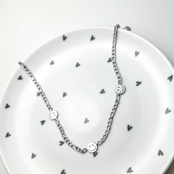 Ketting Smiley Zilver - Image 2