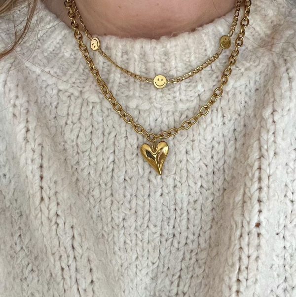 Ketting Smiley Goud - Image 3
