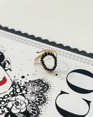 Ring Shiny Circle Black