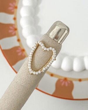 Ring Shiny Heart Wit