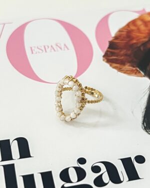 Ring Shiny Circle White