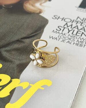 Ring Goud/Wit