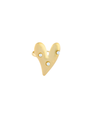 Ring R035 Pearl Heart Goud