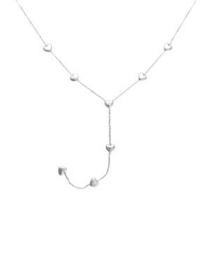 Ketting K026 Hearts Zilver