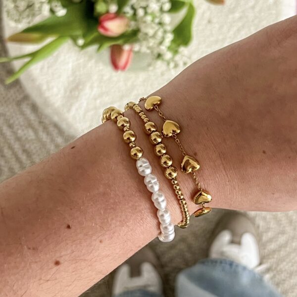 Armband Bubble Goud - Image 2