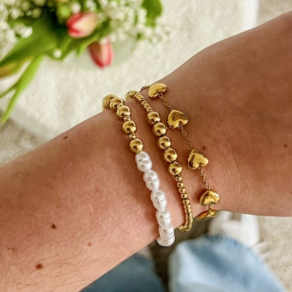 Armband Hartjes Goud - Image 2