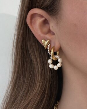 Oorbellen Goud/Parels