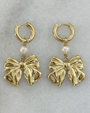 Oorbellen Strikjes Goud