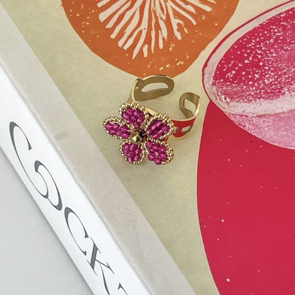 Ring Bloem Fuchsia