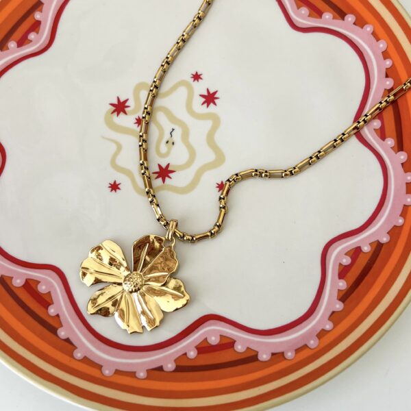 Ketting Bloem Goud - Image 2