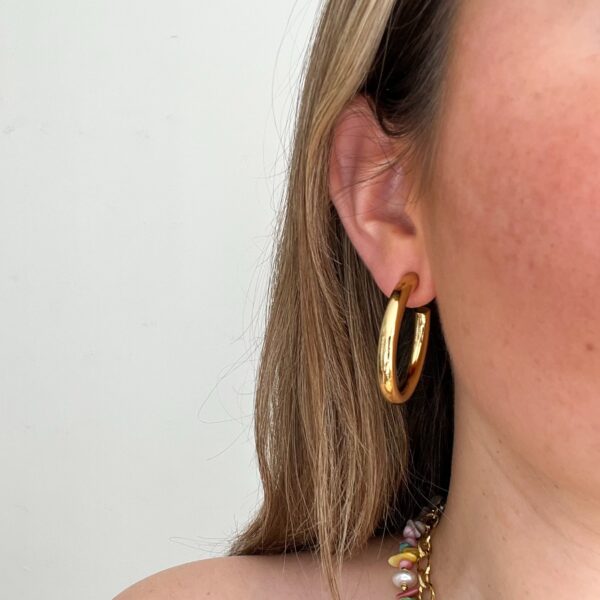 Oorbellen Hoops Goud - Image 2