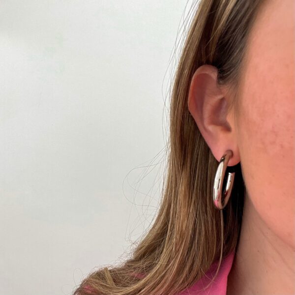 Oorbellen Hoops Zilver - Image 2