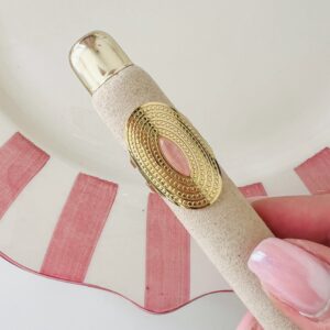 Ring Statement Goud/Lichtroze