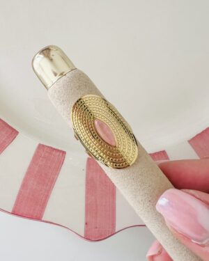 Ring Statement Goud/Lichtroze