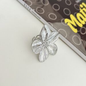 Ring Big Flower Zilver