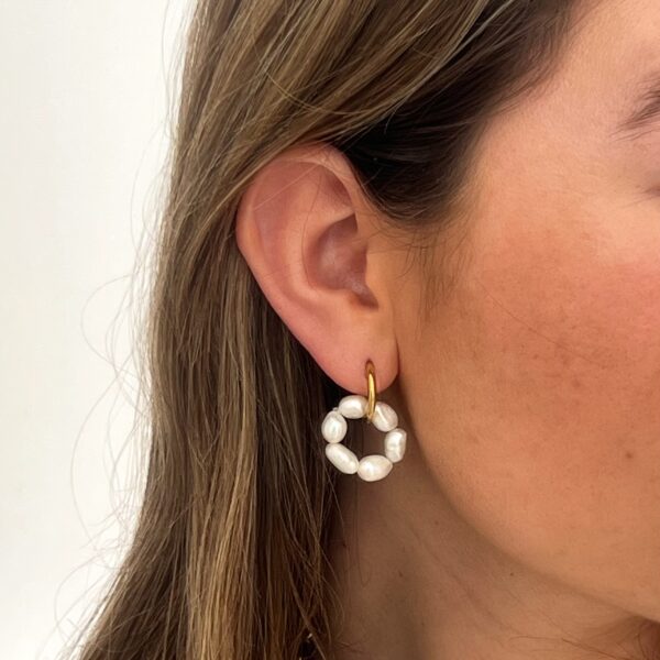 Oorbellen Goud/Parels - Image 2