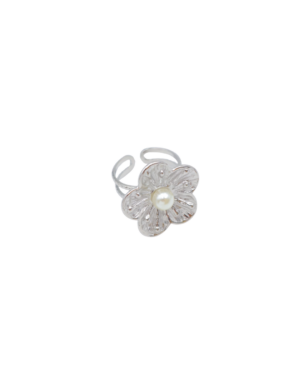 Ring R032 Lovely Flower Zilver