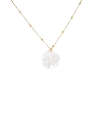 Ketting K051 White Flower
