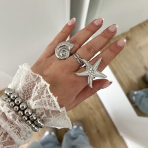 Ring Hoorn Zilver