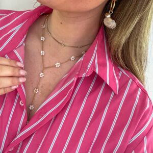 Ketting White Flowers