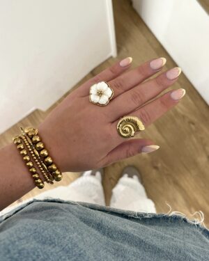 Ring Witte Bloem