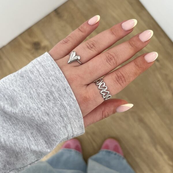 Ring Hartje Zilver - Afbeelding 2