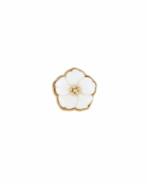 Ring R055 Witte Bloem