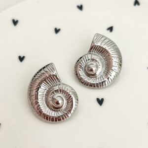 Oorbellen Hoorn Zilver