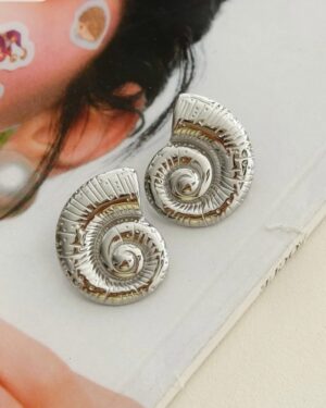 Oorbellen Hoorn Zilver