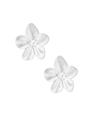 Oorbellen O050 Flower Zilver