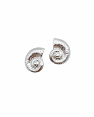 Oorbellen O055 Hoorn Zilver