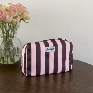 Toilettas Gestreept Bruin/Roze