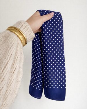 Sjaaltje Polka Dots Blauw