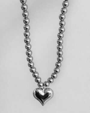 Ketting Statement Hart Zilver