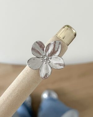 Ring Flower Zilver