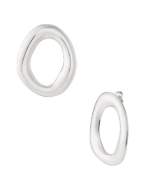 Oorbellen O008 Circle Zilver