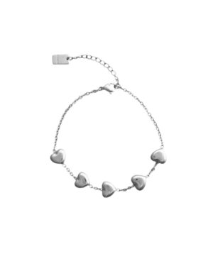 Armband A028 Hartjes Zilver