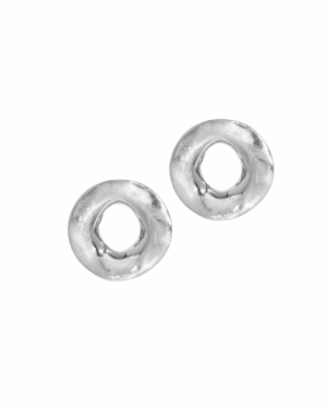 Oorbellen O042 Circle Zilver