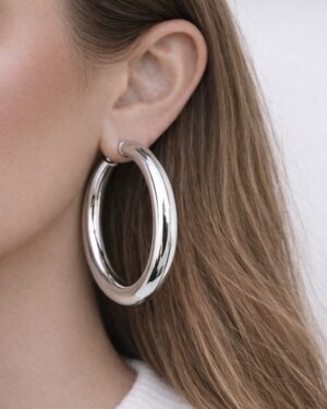 Hoops Chunky Zilver