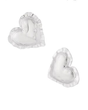 Oorbellen O047 Hart Zilver