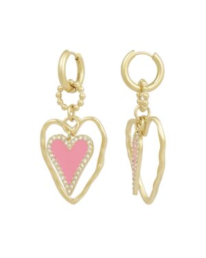 Oorbellen O014 Pink Hearts