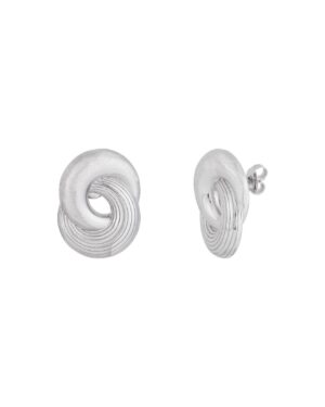 Oorbellen O032 Twist Zilver