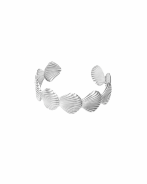 Bangle A034 Schelpen Zilver