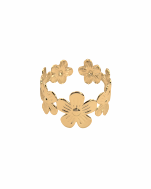 Bangle A025 Bloemen Goud