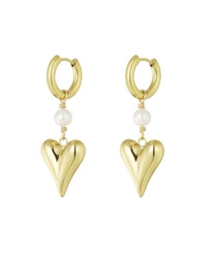 Oorbellen O056 Hartje Goud